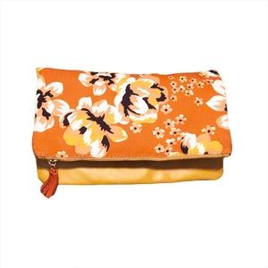 🧡 RACHEL PALLY Fold-over Reversible Clutch yellow